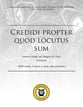 Credidi propter quod locutus sum SATB choral sheet music cover